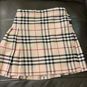 Burberry Nova Check Pleated Skirt girls size 5